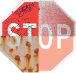 Stop Sign Damage by Andrea Roy